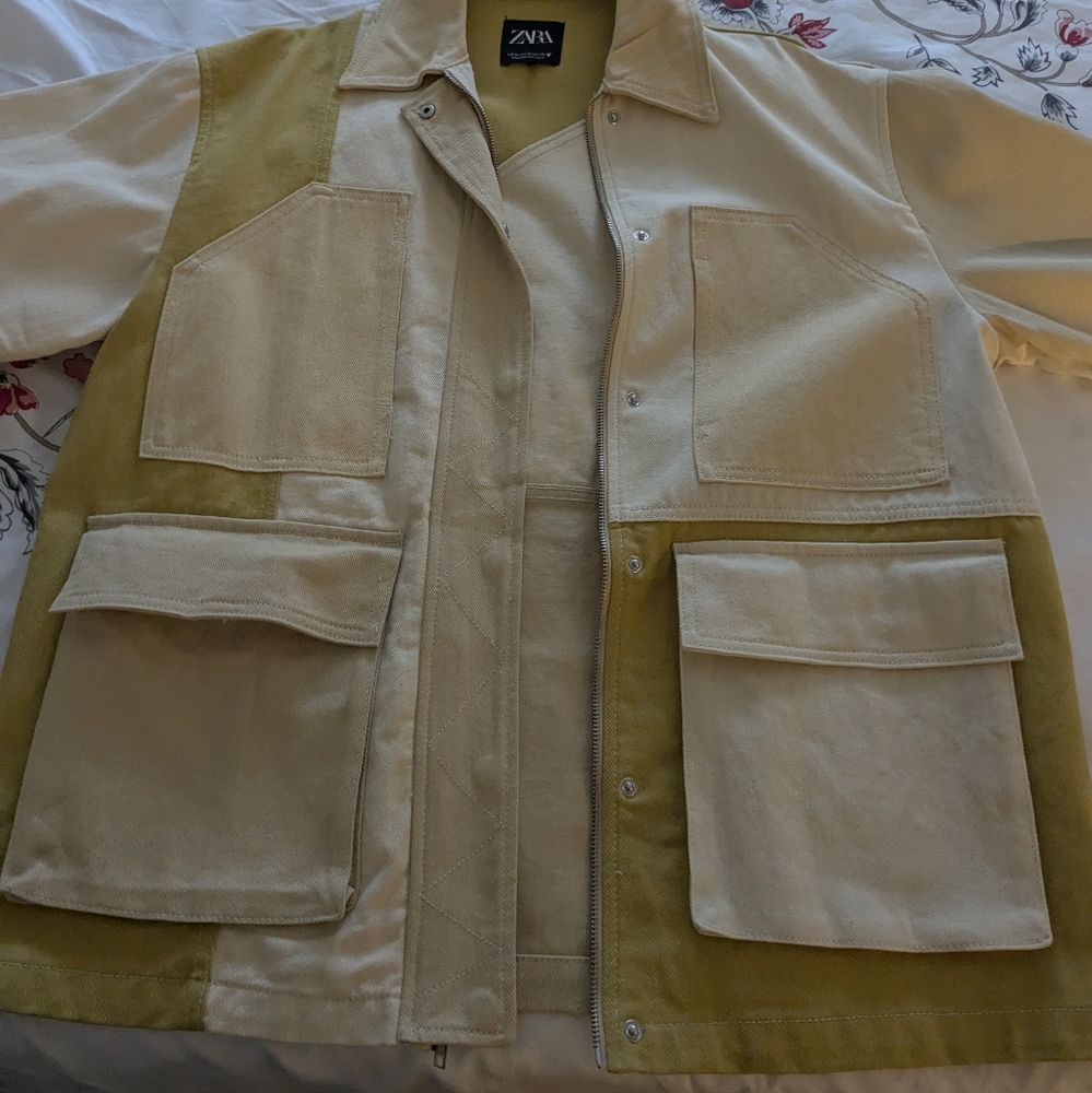 Denim material jacket
